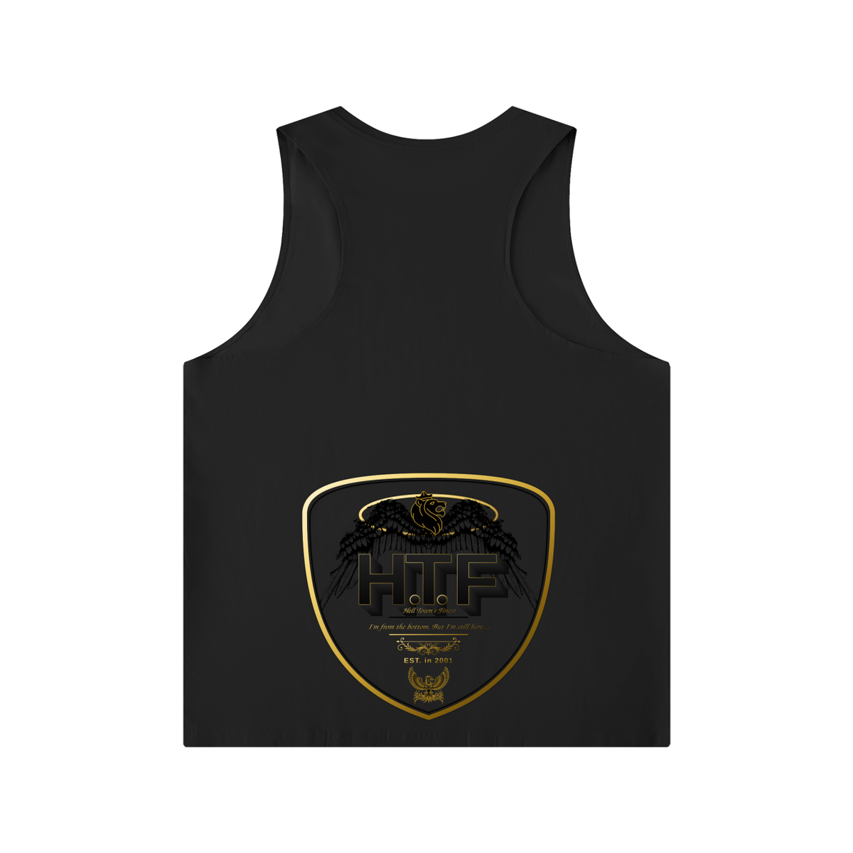 Men's Solid Color Crewneck Tank Top