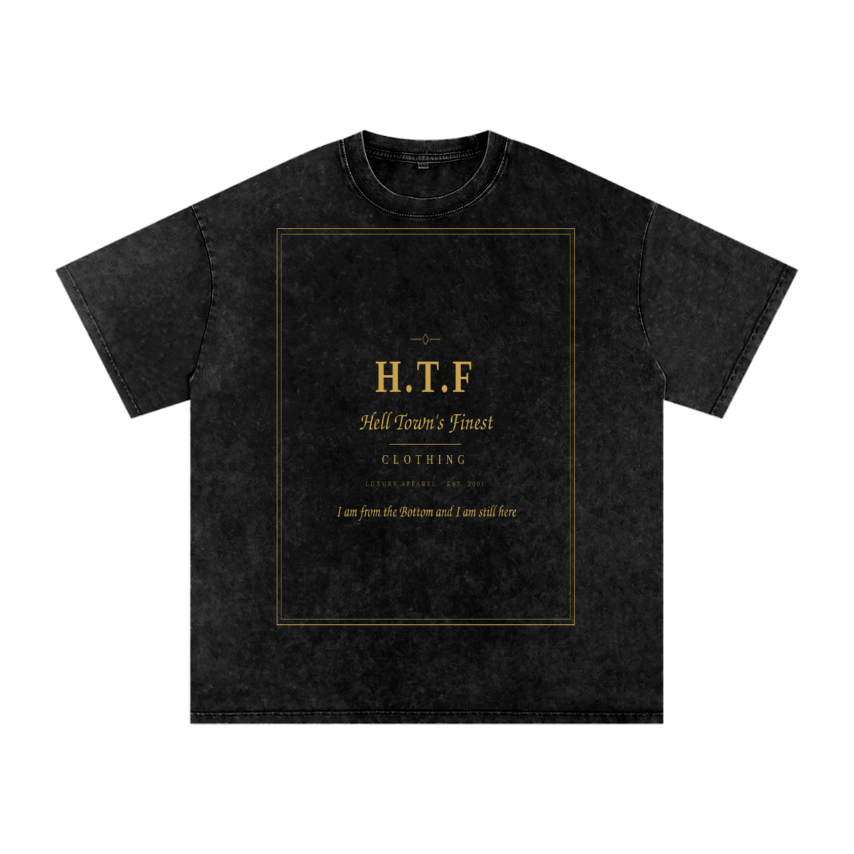 Snow Washed Oversized Cotton T-Shirt