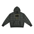 Unisex Plaid Color Block Hoodie